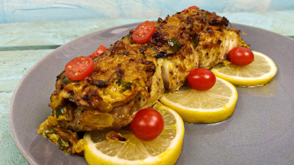 فیله ماهی هامور با خامه